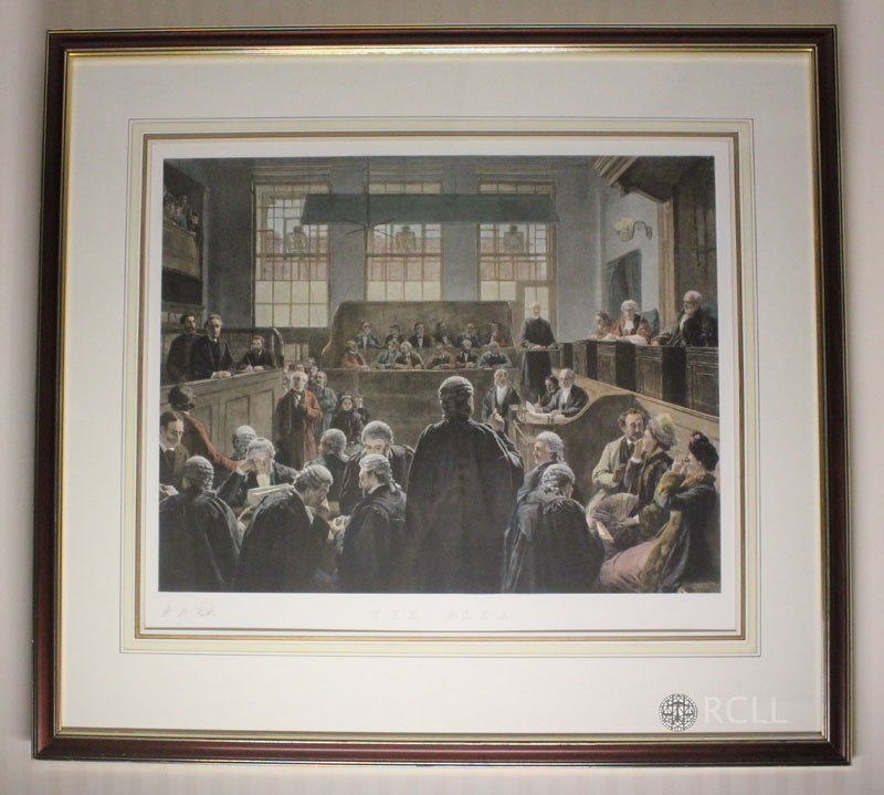 The Plea, English Courtroom Scene (n.d.) Reprint #13048